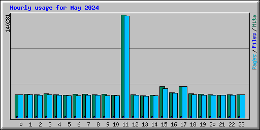 Hourly usage for May 2024